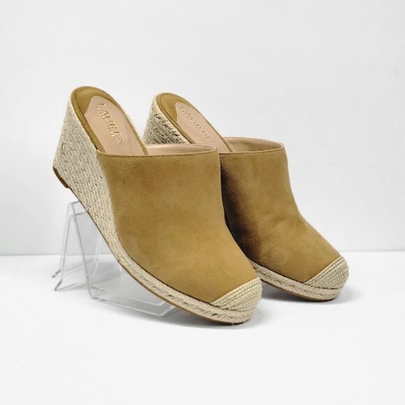 Lauren Ralph Lauren Shoes - LAUREN RALPH LAUREN pennie espadrille wedge  shoes Sz 9 NEW